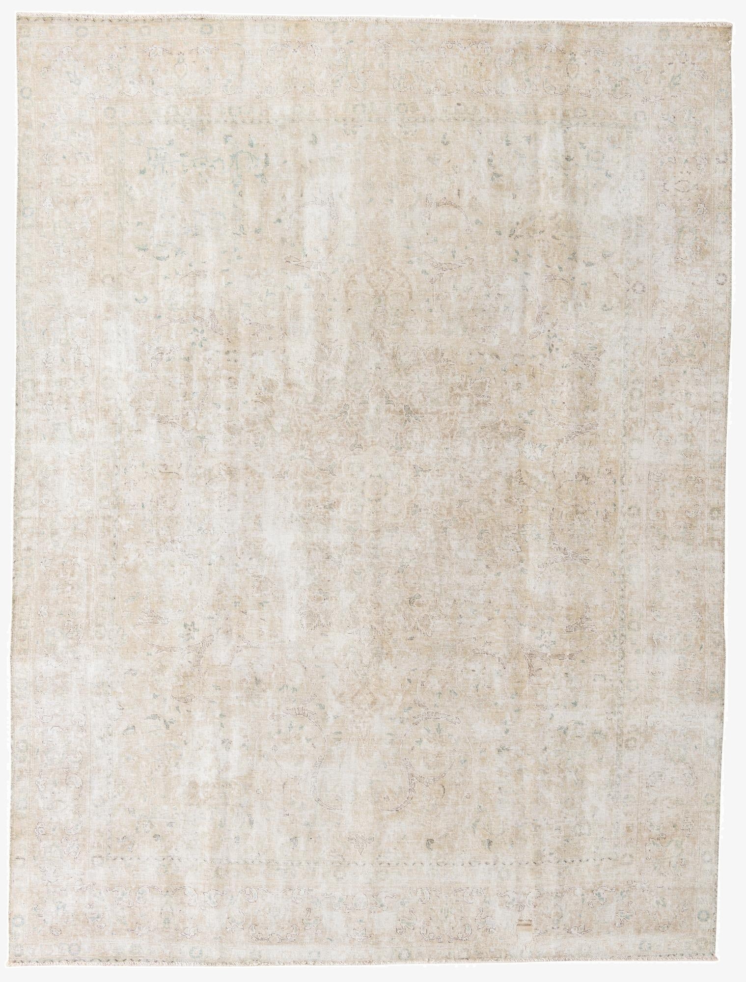  9' 4 x 12' 5  Hand Knotted Ultra Vintage Persian Wool Rug