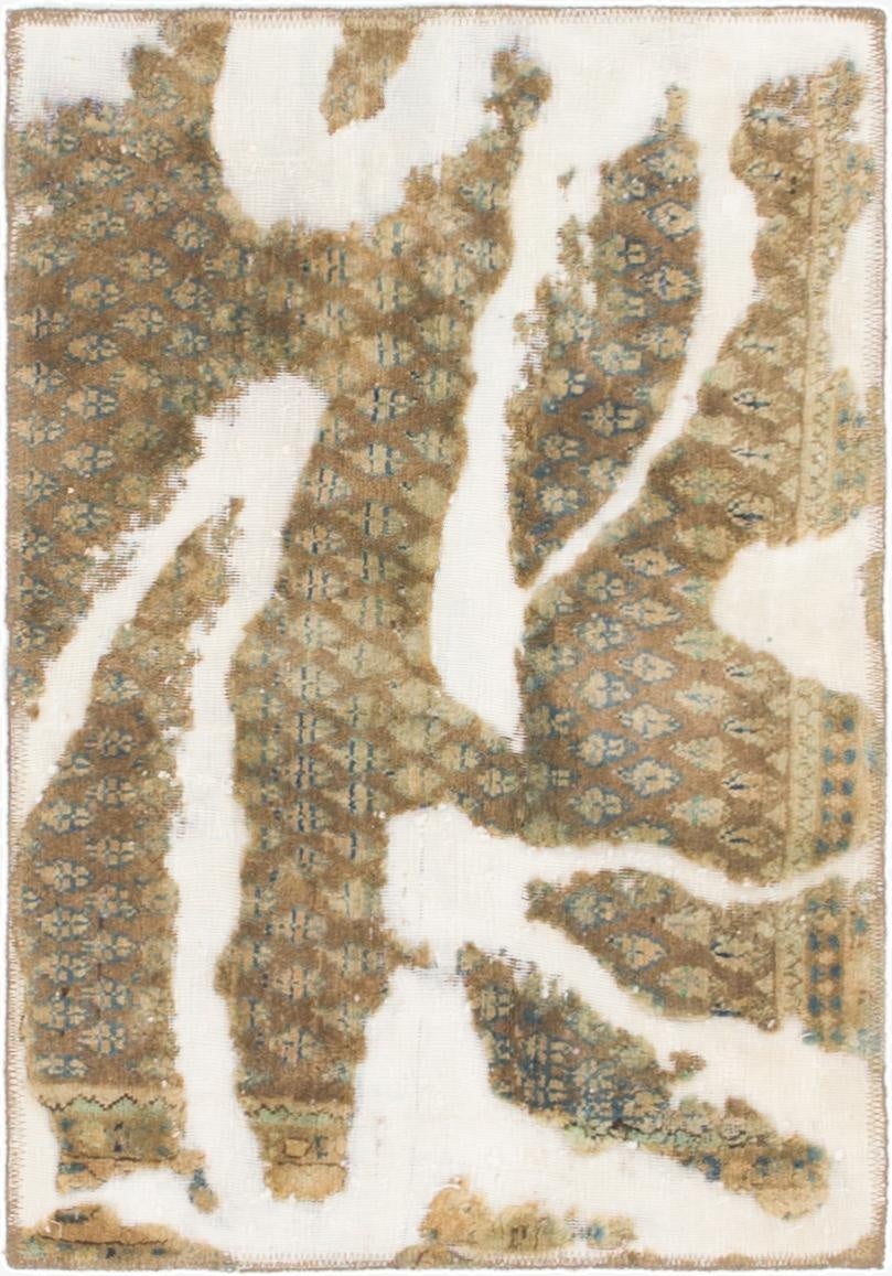  2' 4 x 3' 4  Hand Knotted Ultra Vintage Persian Wool Rug