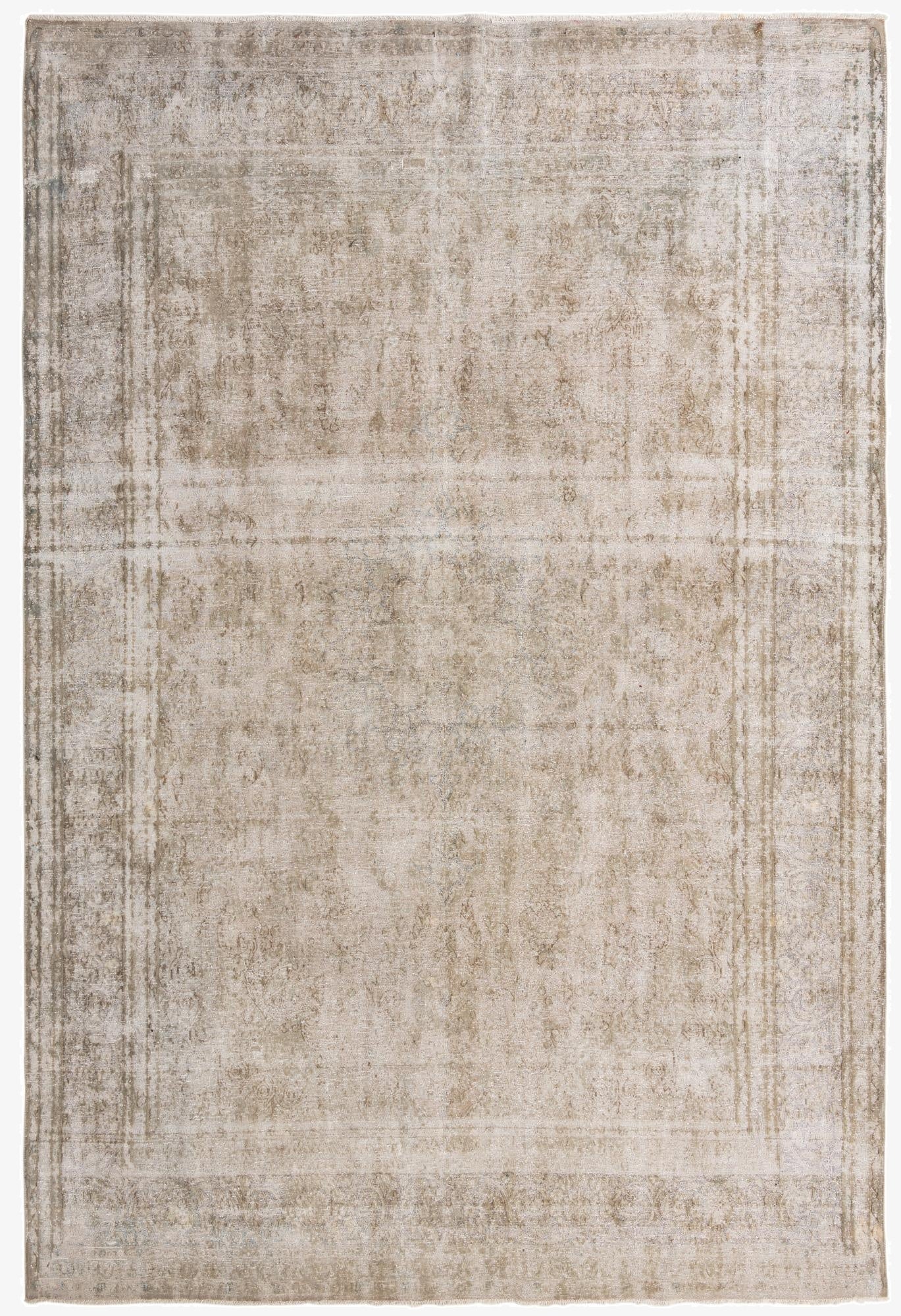  9' 8 x 14' 2  Hand Knotted Ultra Vintage Persian Wool Rug