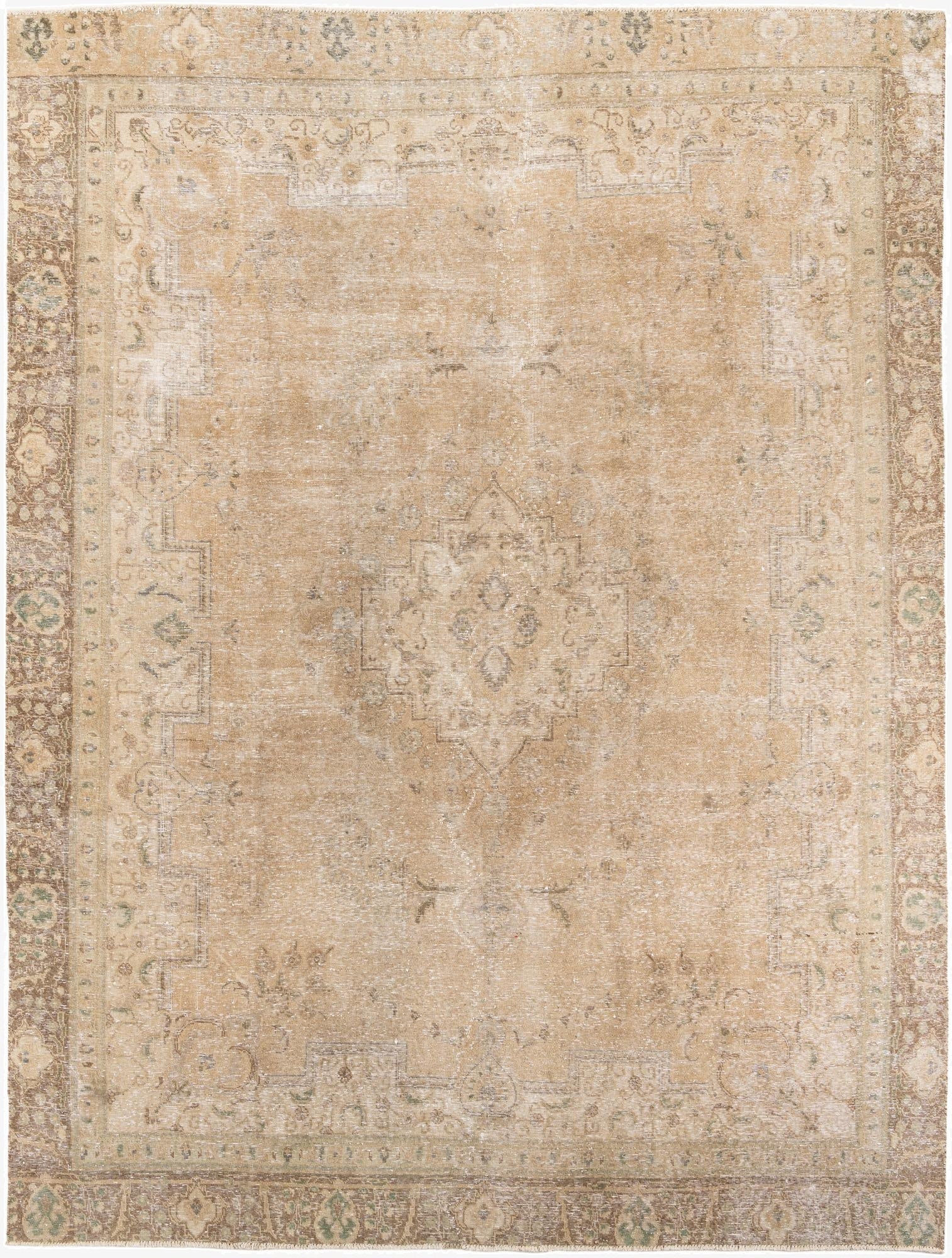  9' 1 x 12' 3  Hand Knotted Ultra Vintage Persian Wool Rug