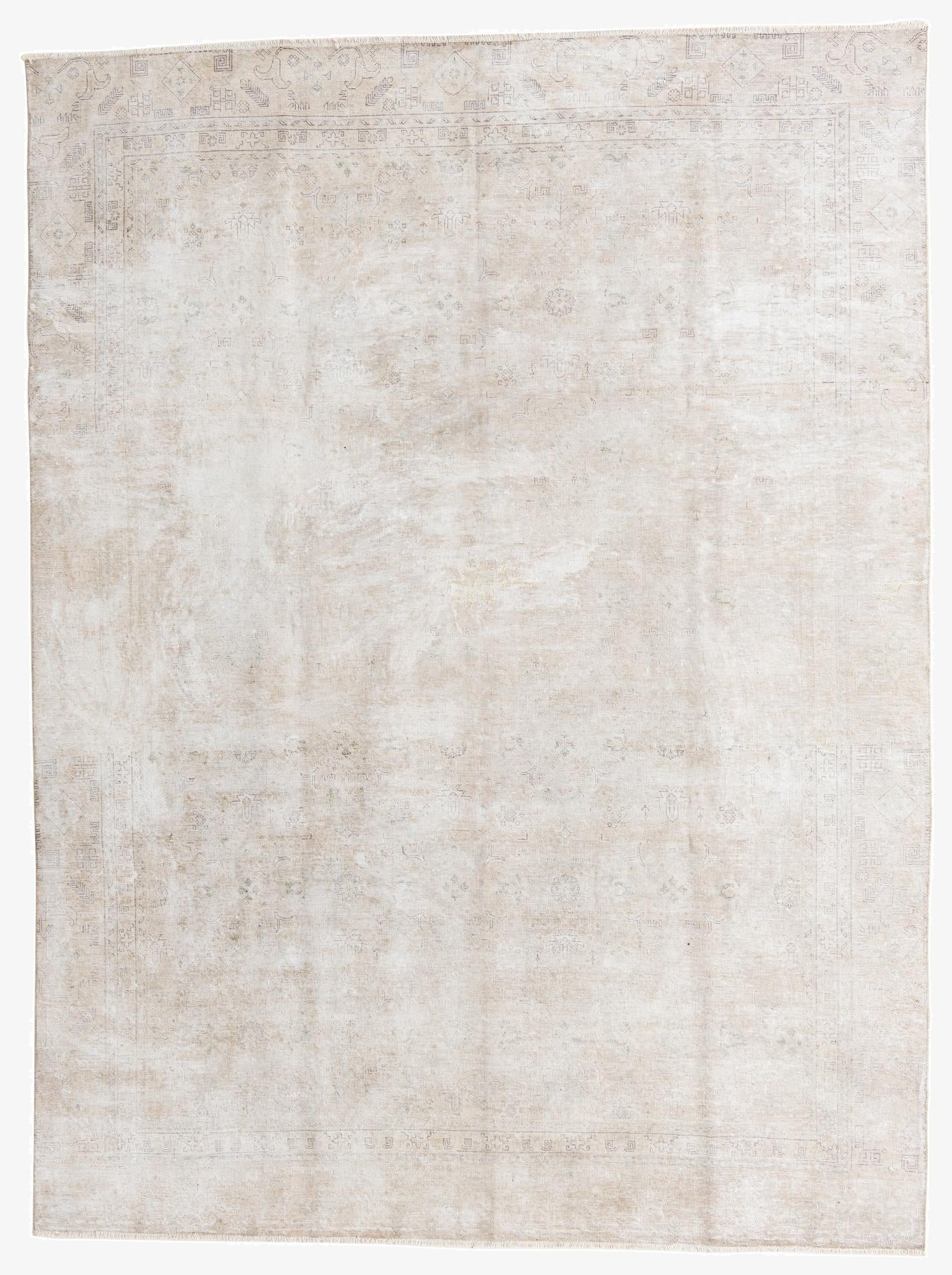  8' 6 x 11' 5  Hand Knotted Ultra Vintage Persian Wool Rug