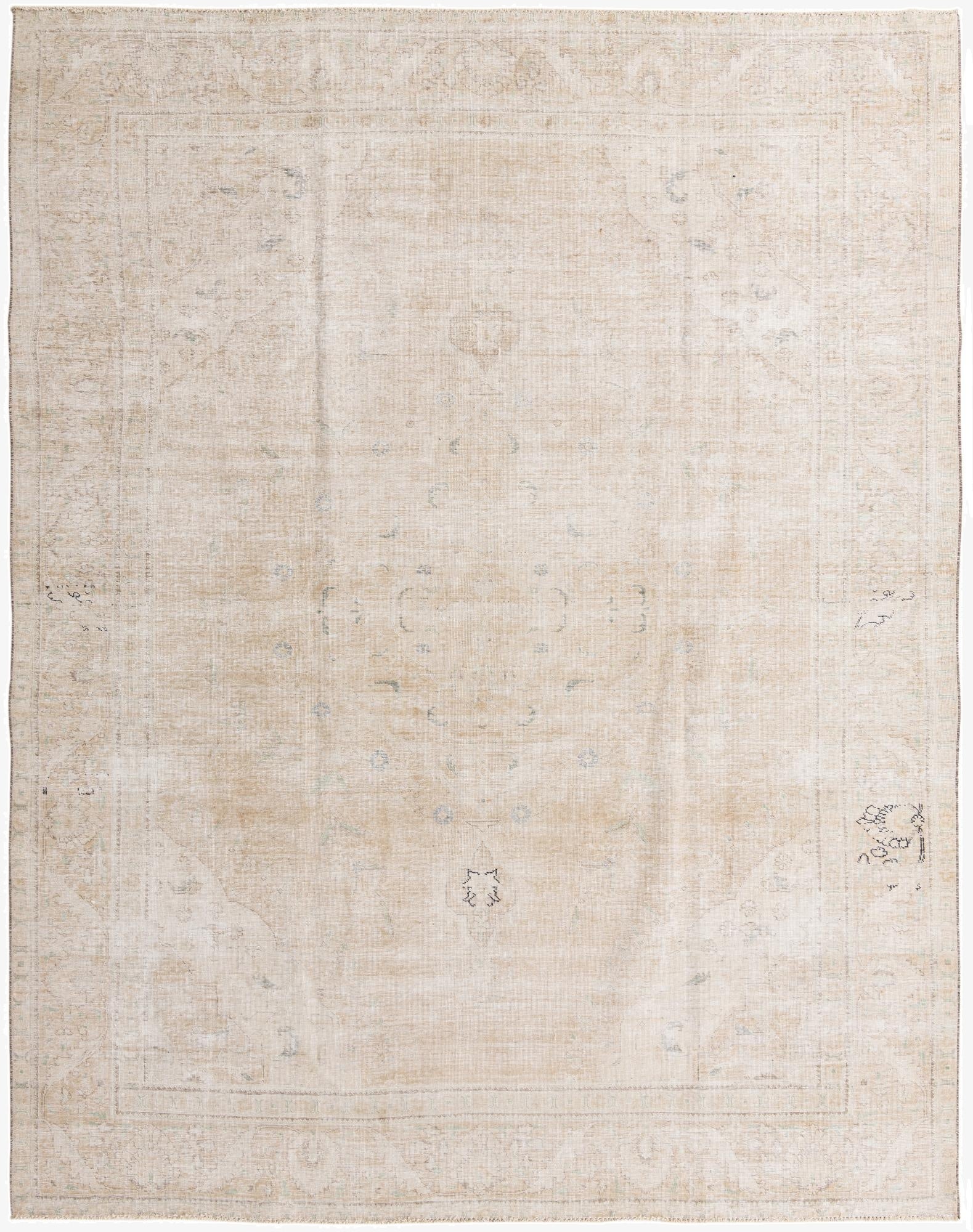  9' 7 x 12' 3  Hand Knotted Ultra Vintage Persian Wool Rug