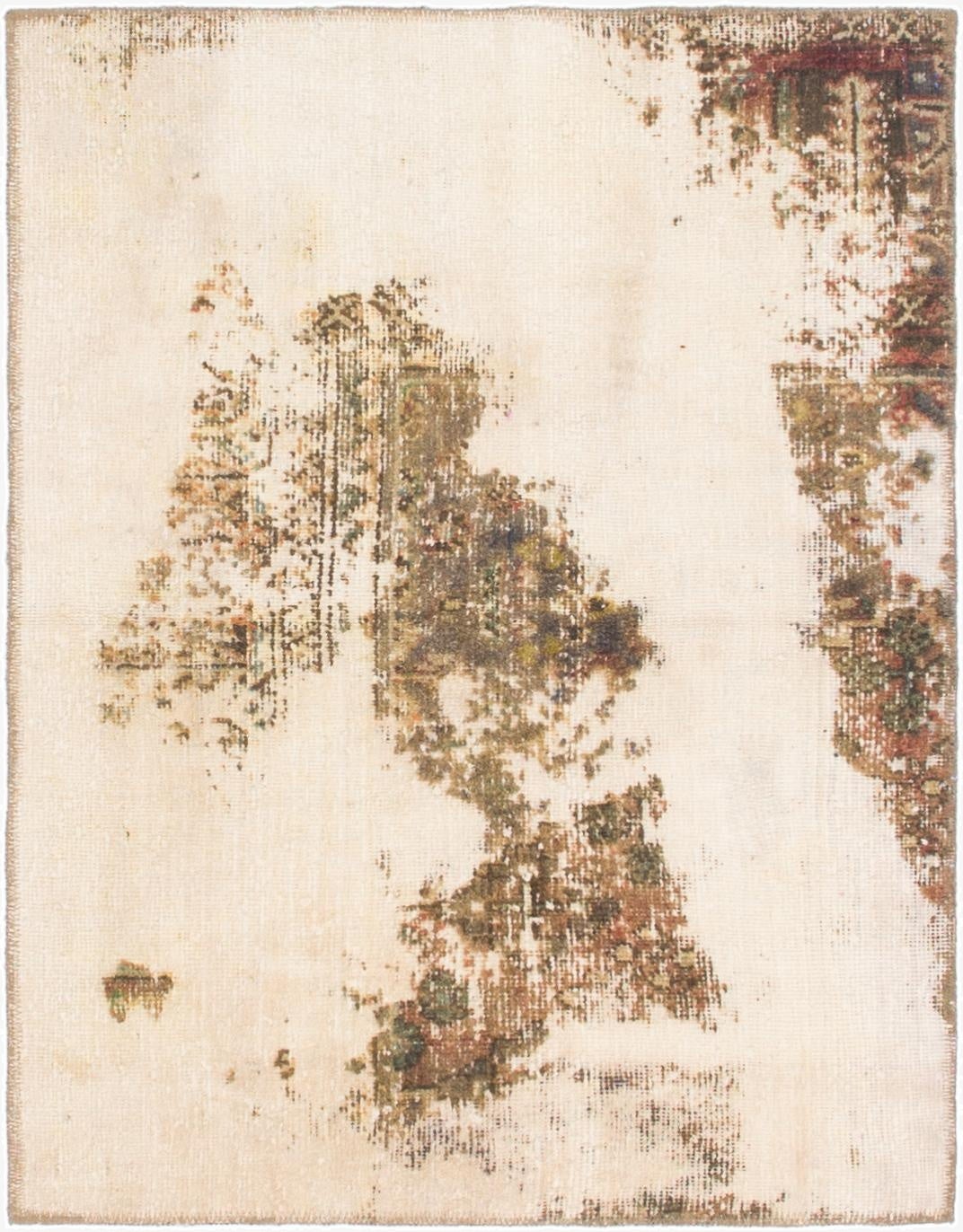  3' x 4'  Hand Knotted Ultra Vintage Persian Wool Rug