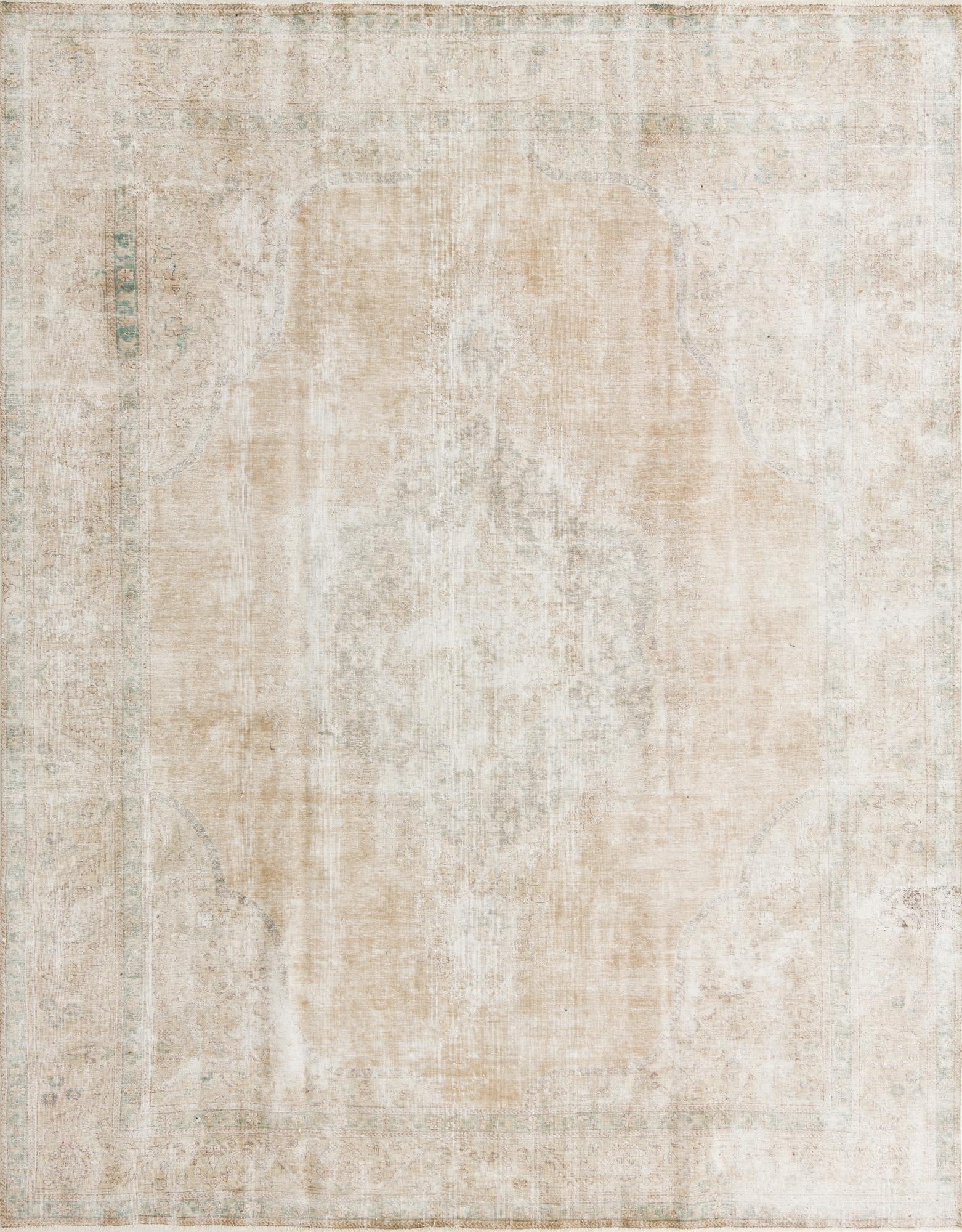  9' 10 x 12' 7  Hand Knotted Ultra Vintage Persian Wool Rug