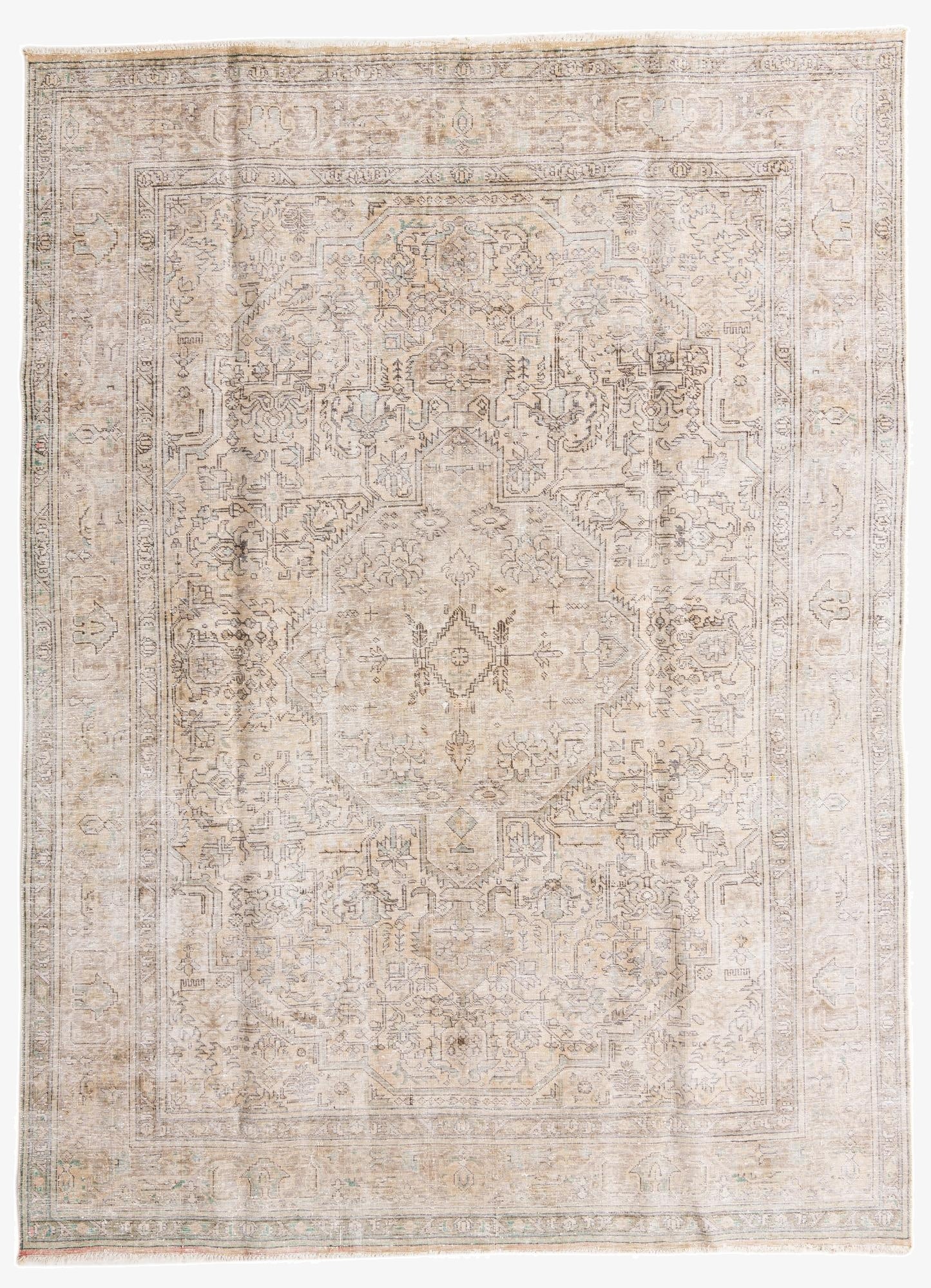  7' 10 x 10' 10  Hand Knotted Ultra Vintage Persian Wool Rug