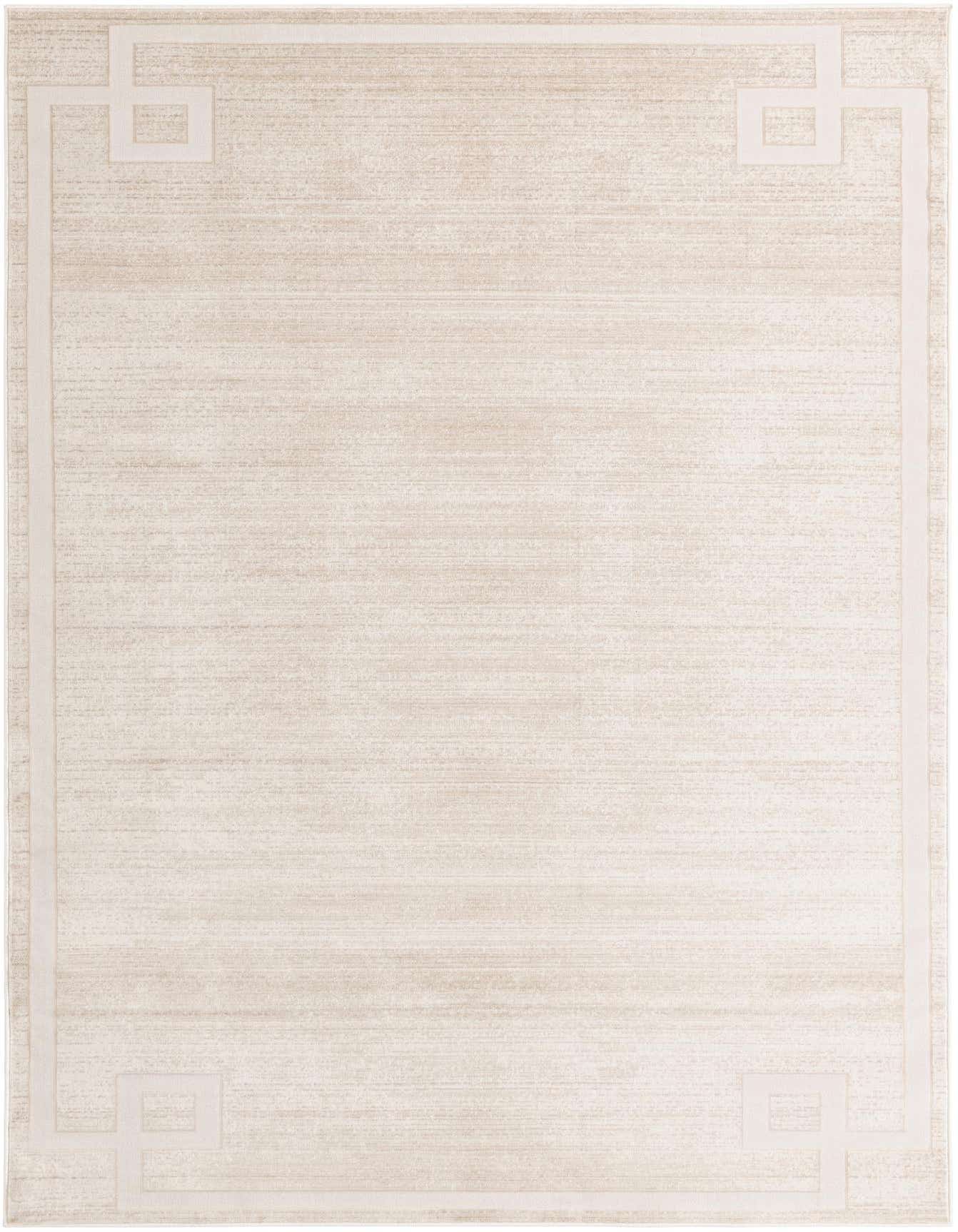 A 6x9 rectangular Uptown rug by Rugs.com with a textured brown and ivory contemporary pattern.