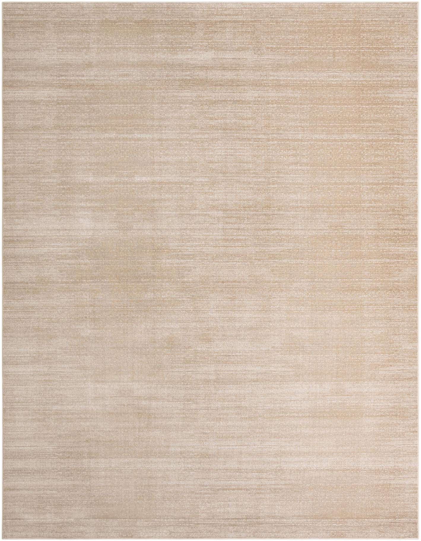 A 10x14 rectangular modern area rug in varying shades of brown and tan with a subtle textured pile.