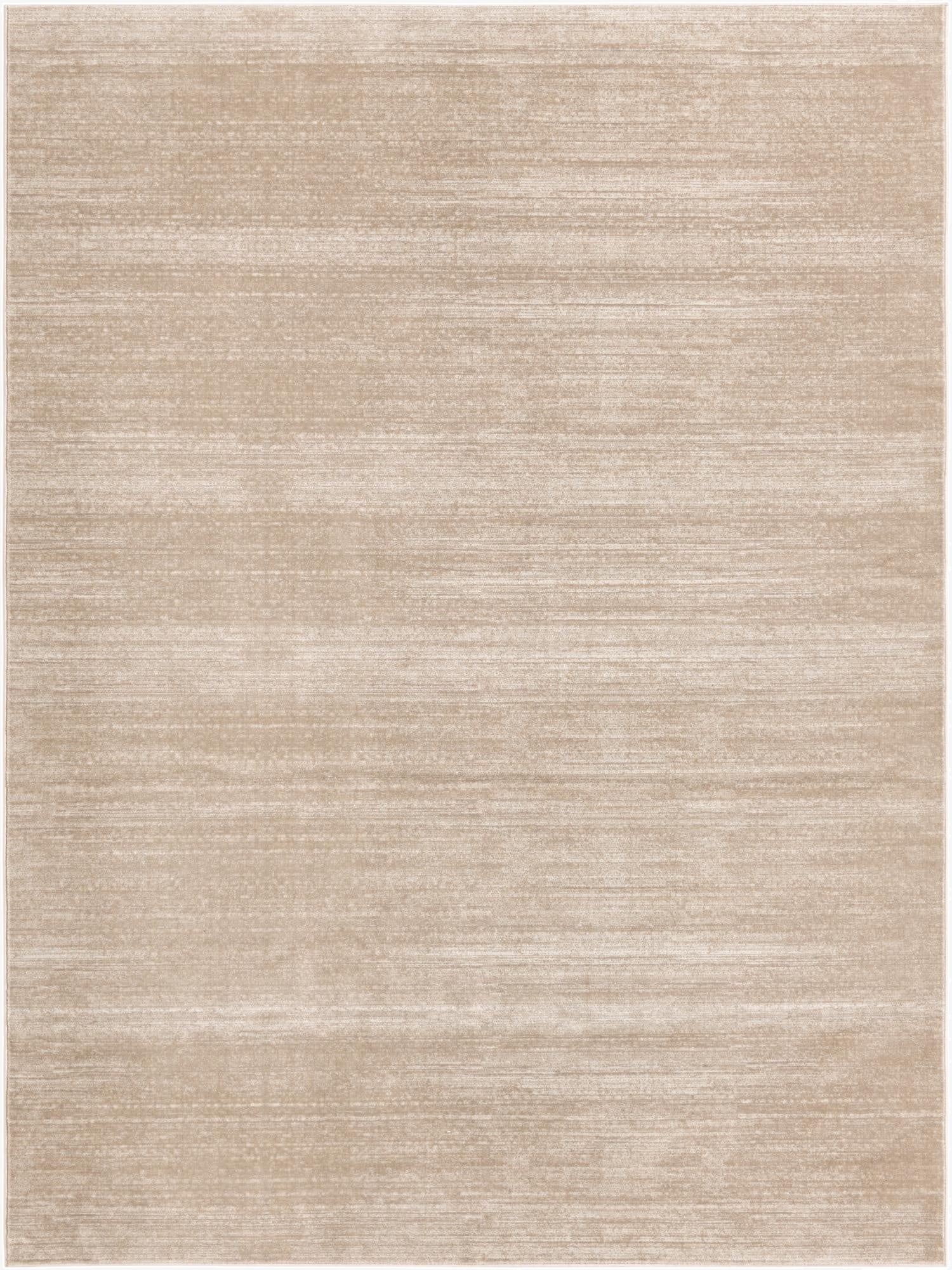 A 10x13 rectangular Uptown Collection rug in varying shades of brown and tan with a textured, solid pattern.