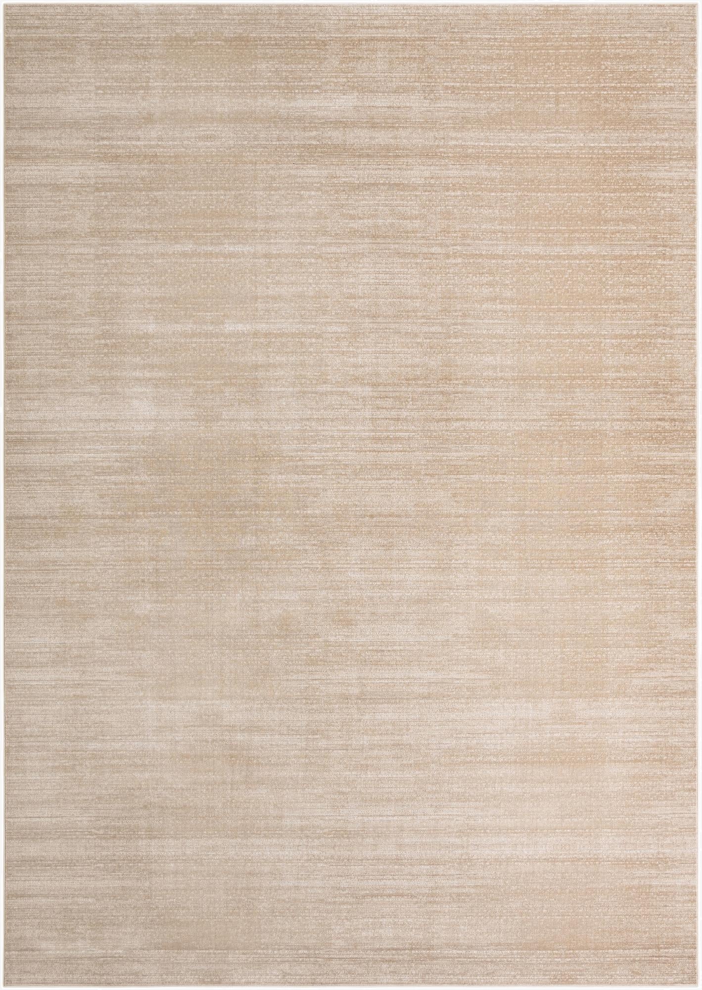 A 10x14 rectangular modern area rug in varying shades of brown and tan with a subtle textured pile.