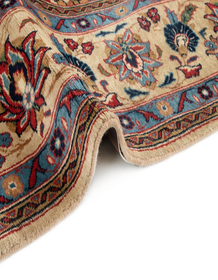 Detail image of  6' 5 x 9' 8  Hand Knotted Veramin Persian Wool Rug