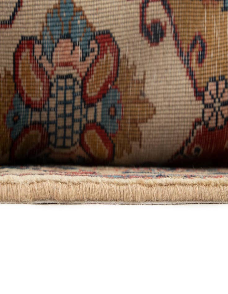 Detail image of  6' 5 x 9' 8  Hand Knotted Veramin Persian Wool Rug