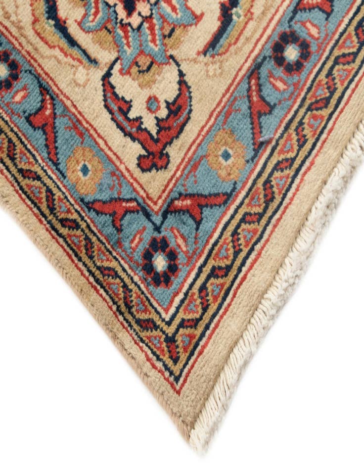 Detail image of  6' 5 x 9' 8  Hand Knotted Veramin Persian Wool Rug