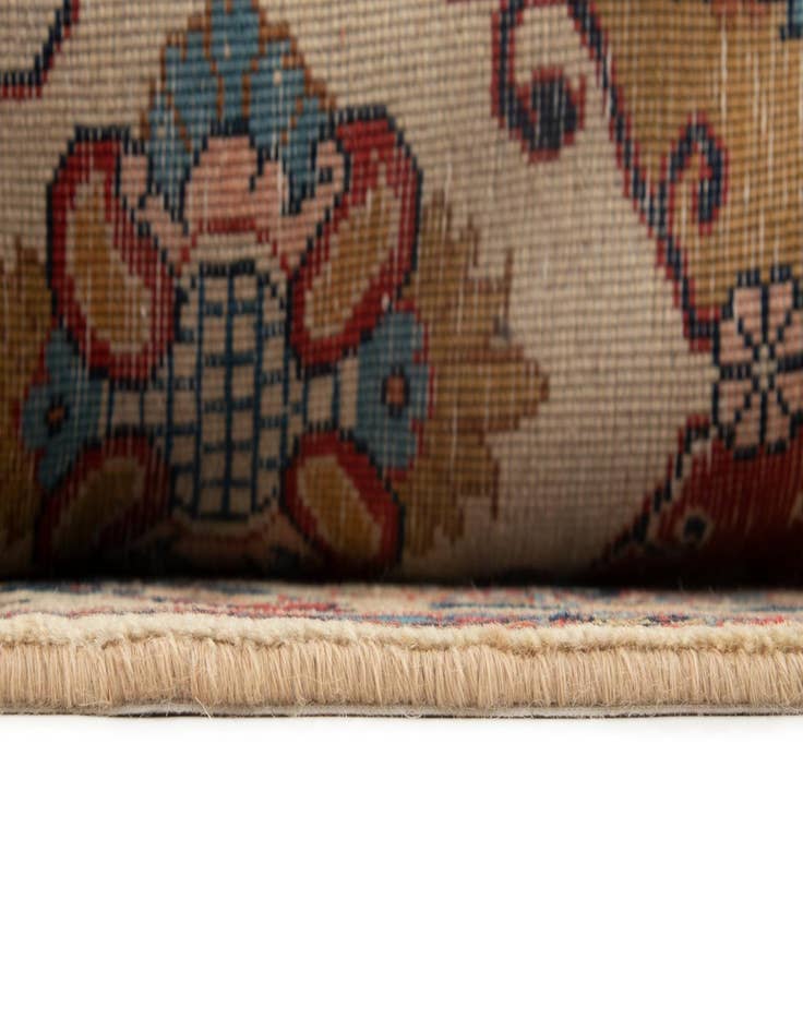 Detail image of  6' 6 x 9' 8  Hand Knotted Veramin Persian Wool Rug