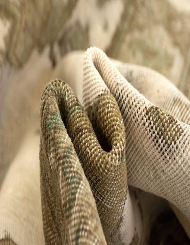 Detail image of  6' 5 x 9' 6  Hand Knotted Vintage Royal Persian Wool Rug