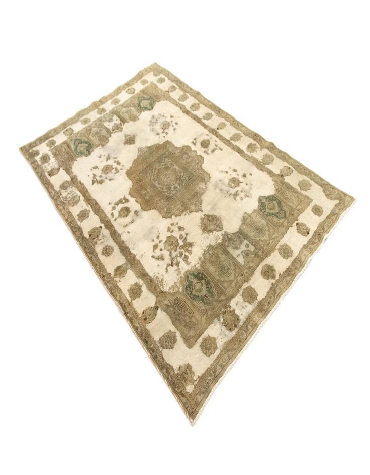 Detail image of  6' 5 x 9' 6  Hand Knotted Vintage Royal Persian Wool Rug