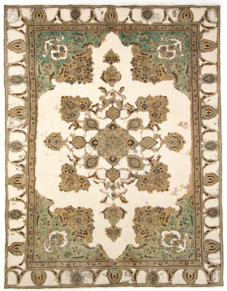  7' 5 x 10' 8  Hand Knotted Vintage Royal Persian W...