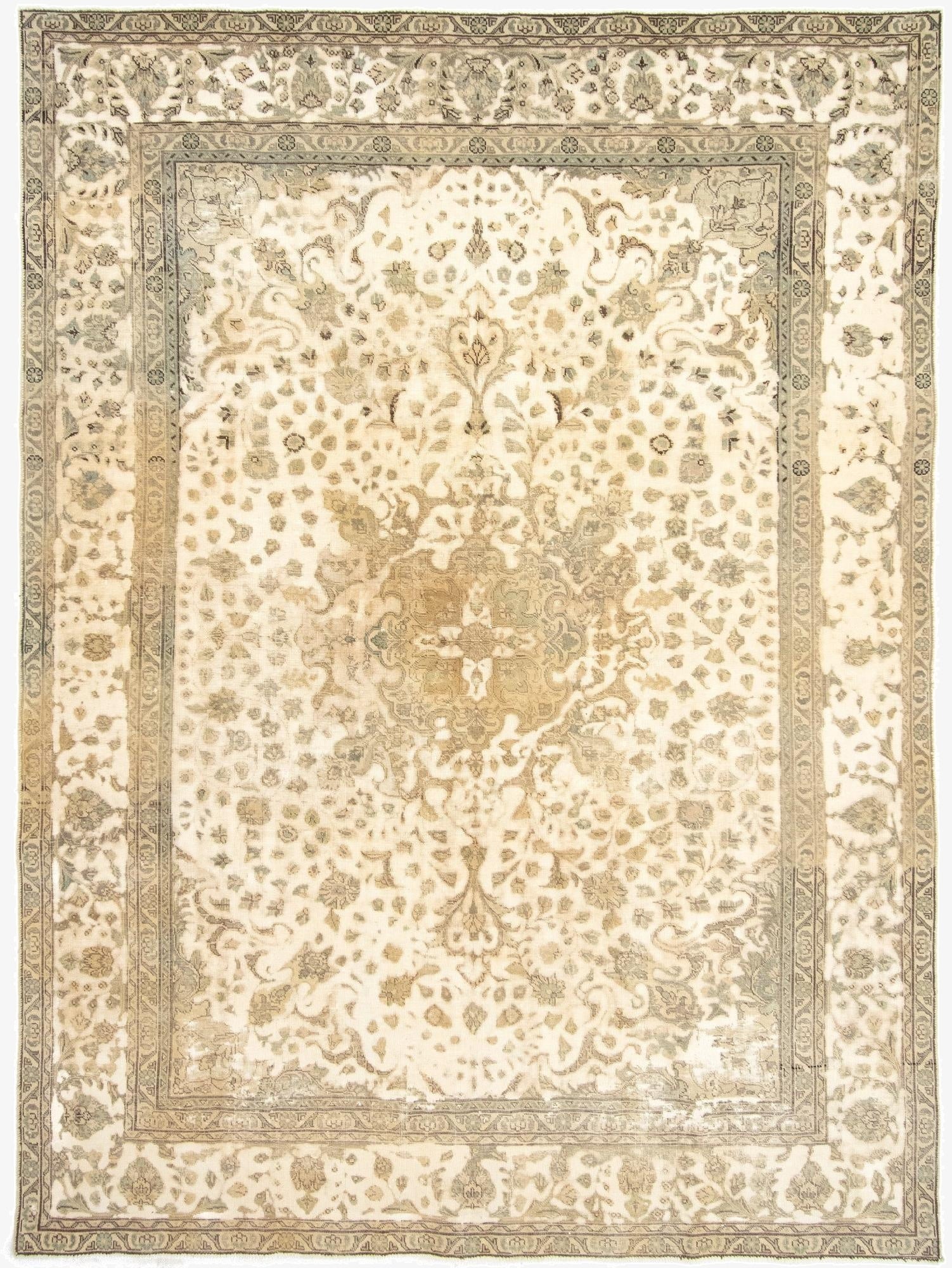  7' 9 x 10' 8  Hand Knotted Vintage Royal Persian Wool Rug