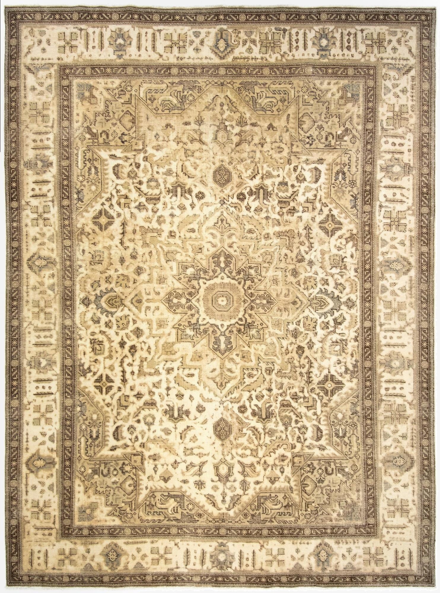  9' 8 x 12' 10  Hand Knotted Vintage Royal Persian Wool Rug