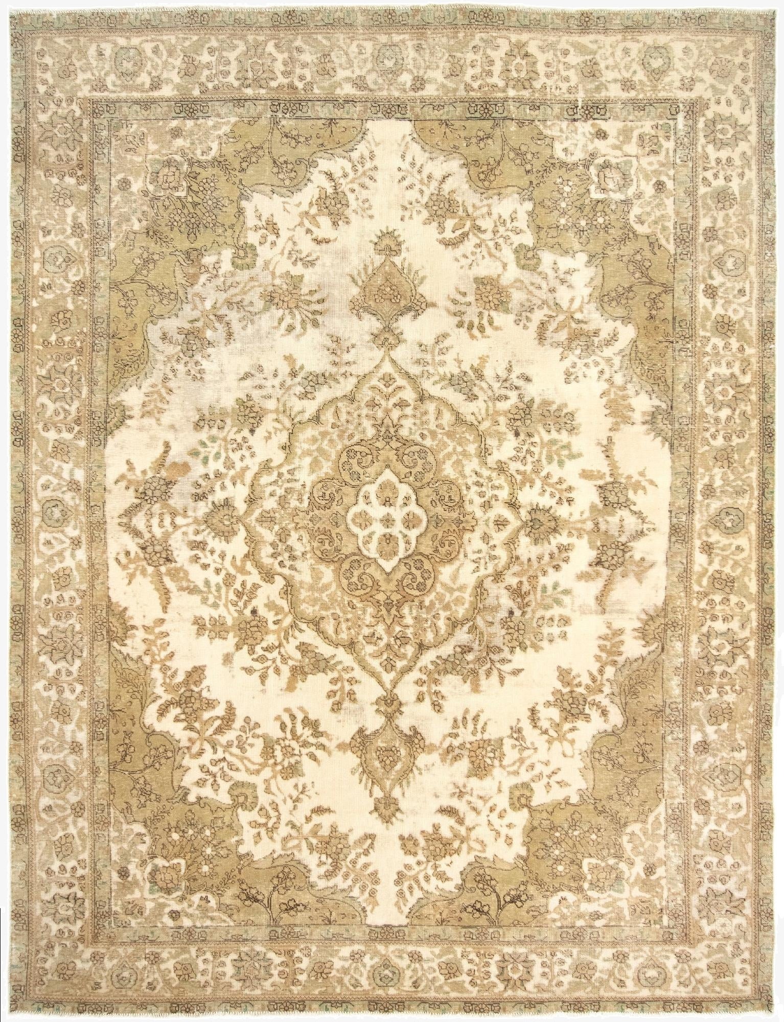  9' 4 x 12' 10  Hand Knotted Vintage Royal Persian Wool Rug