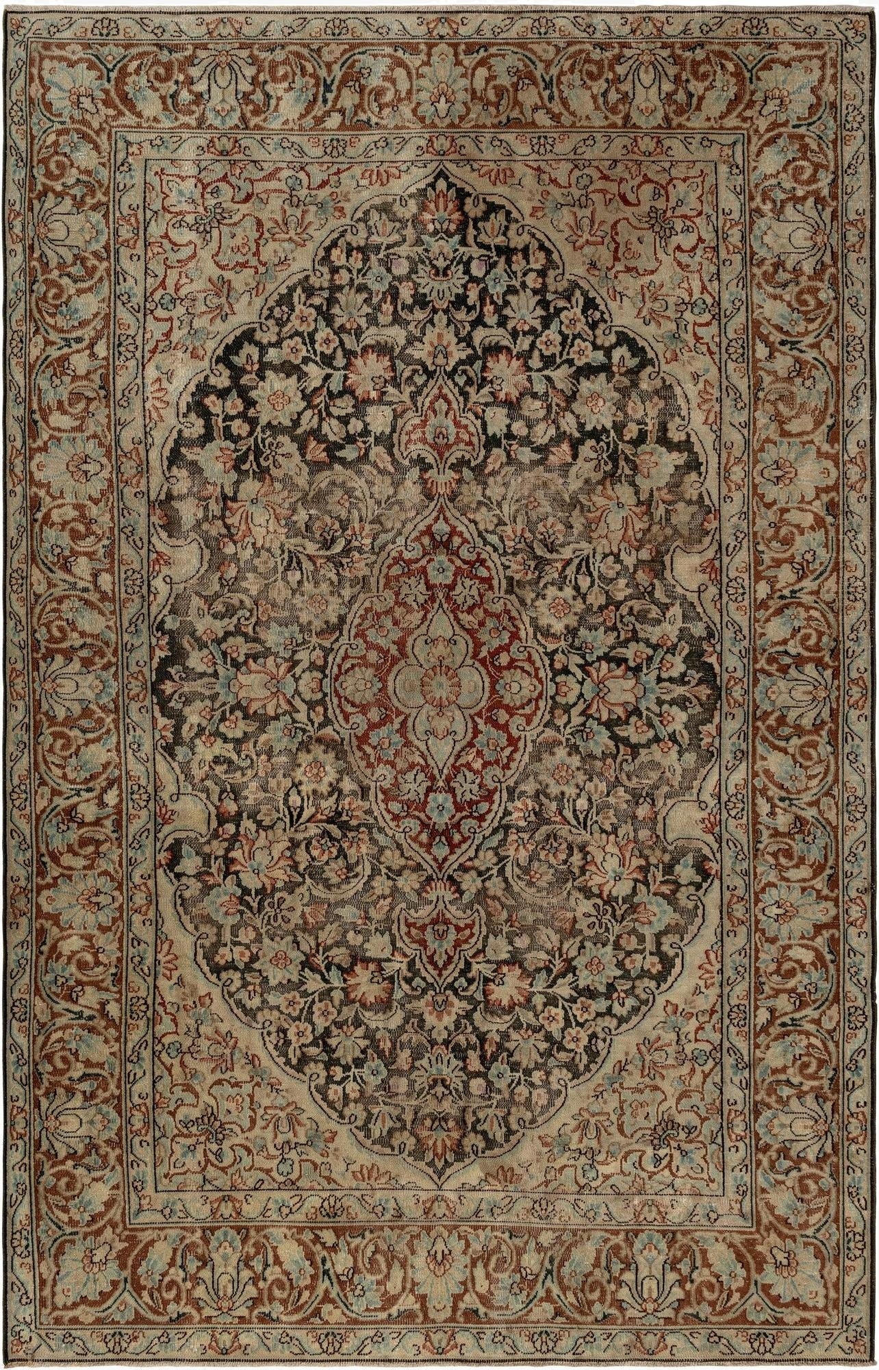  5' 6 x 8' 9 Vintage Royal Wool Rug