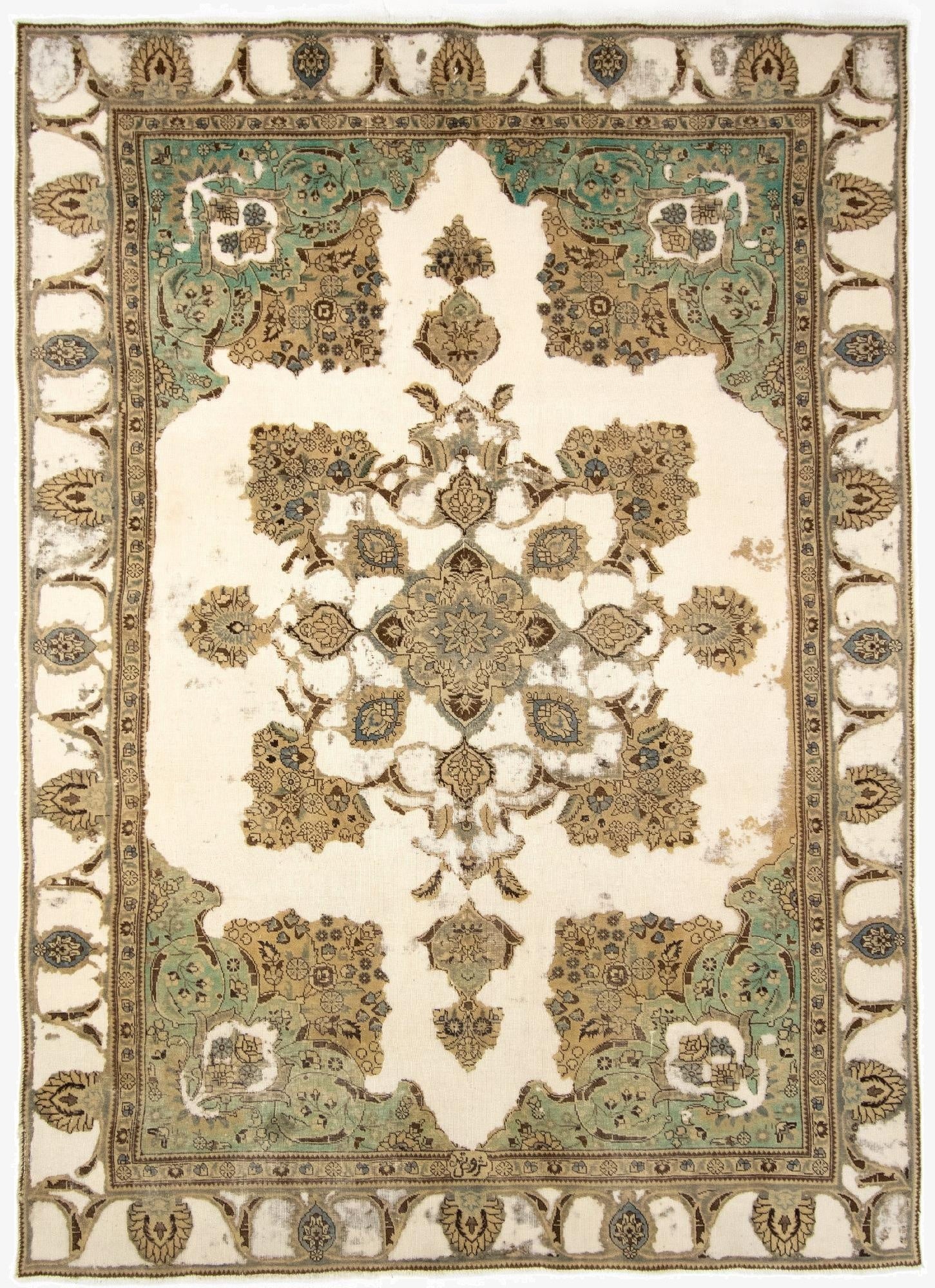  7' 5 x 10' 8  Hand Knotted Vintage Royal Persian Wool Rug