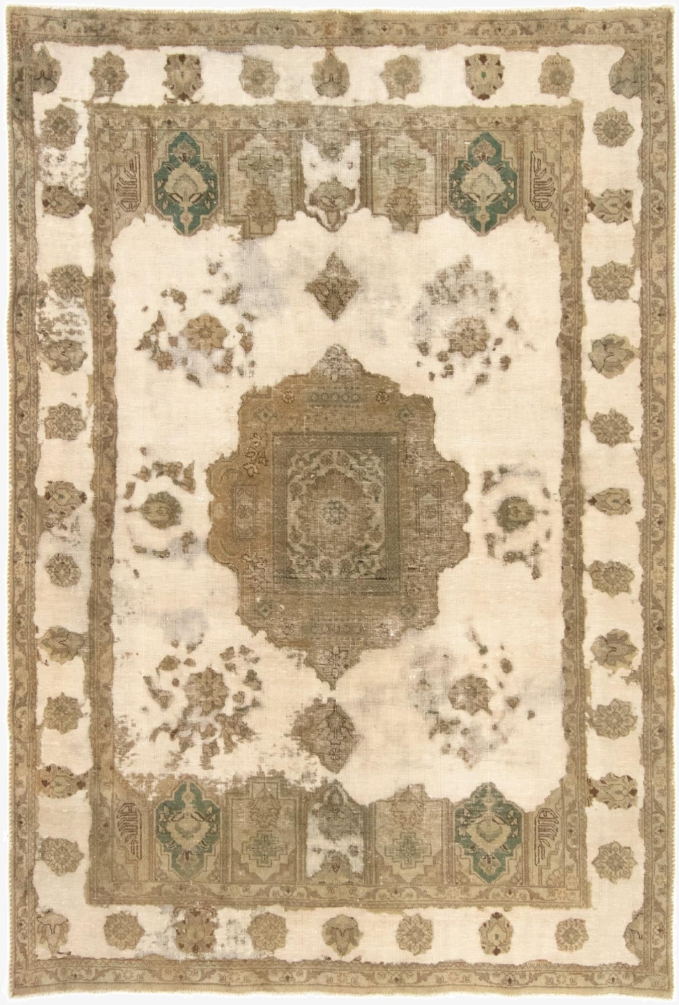  6' 5 x 9' 6  Hand Knotted Vintage Royal Persian Wool Rug