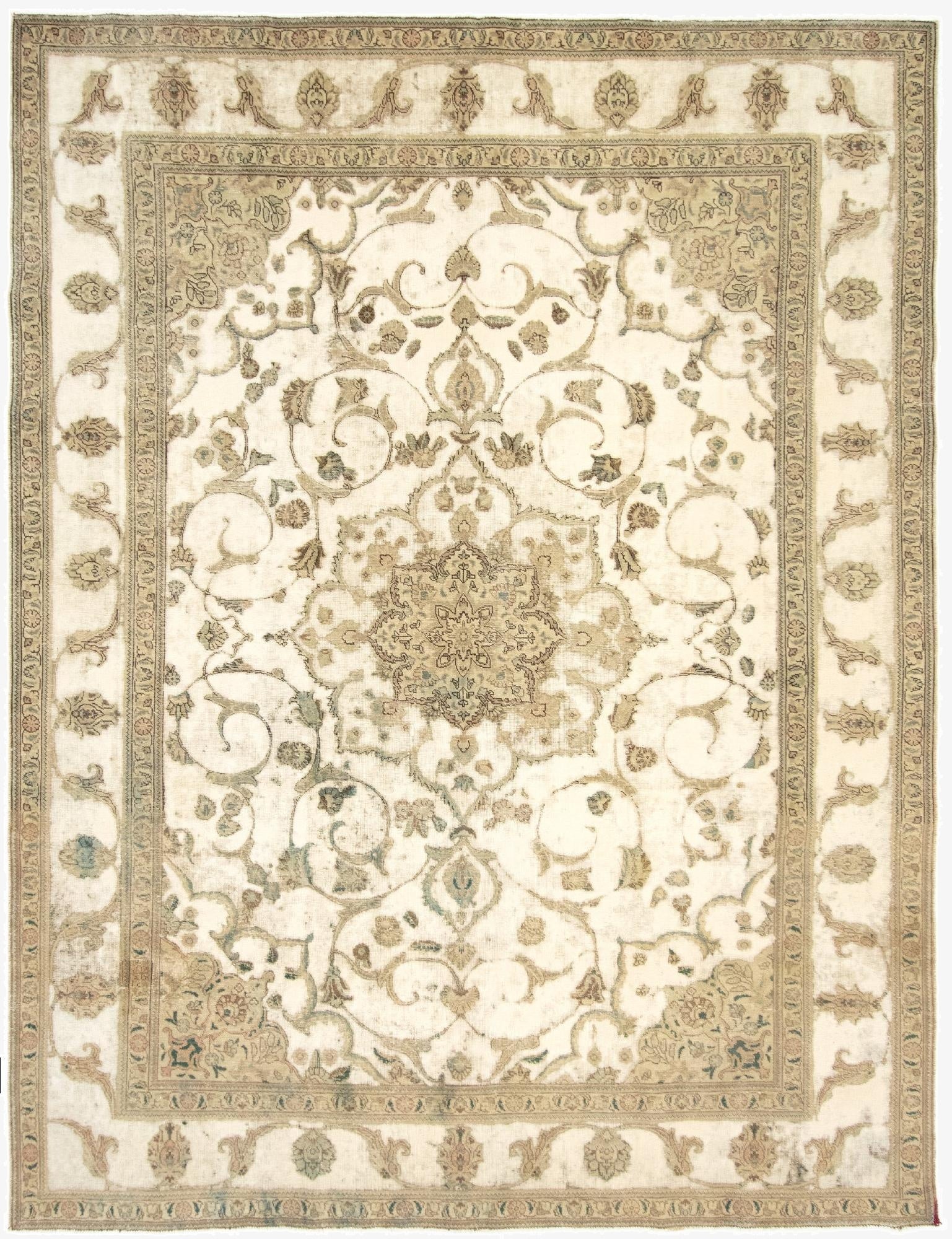  9' 10 x 12' 2  Hand Knotted Vintage Royal Persian Wool Rug