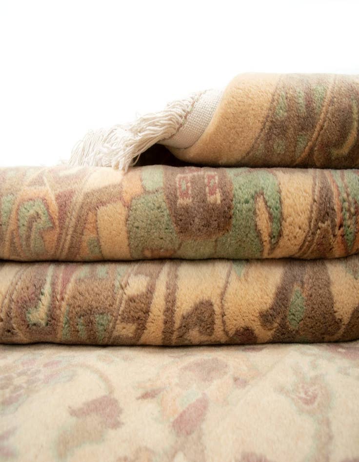 Detail image of  8' 5 x 10' 8  Hand Knotted Ziegler Wool Rug