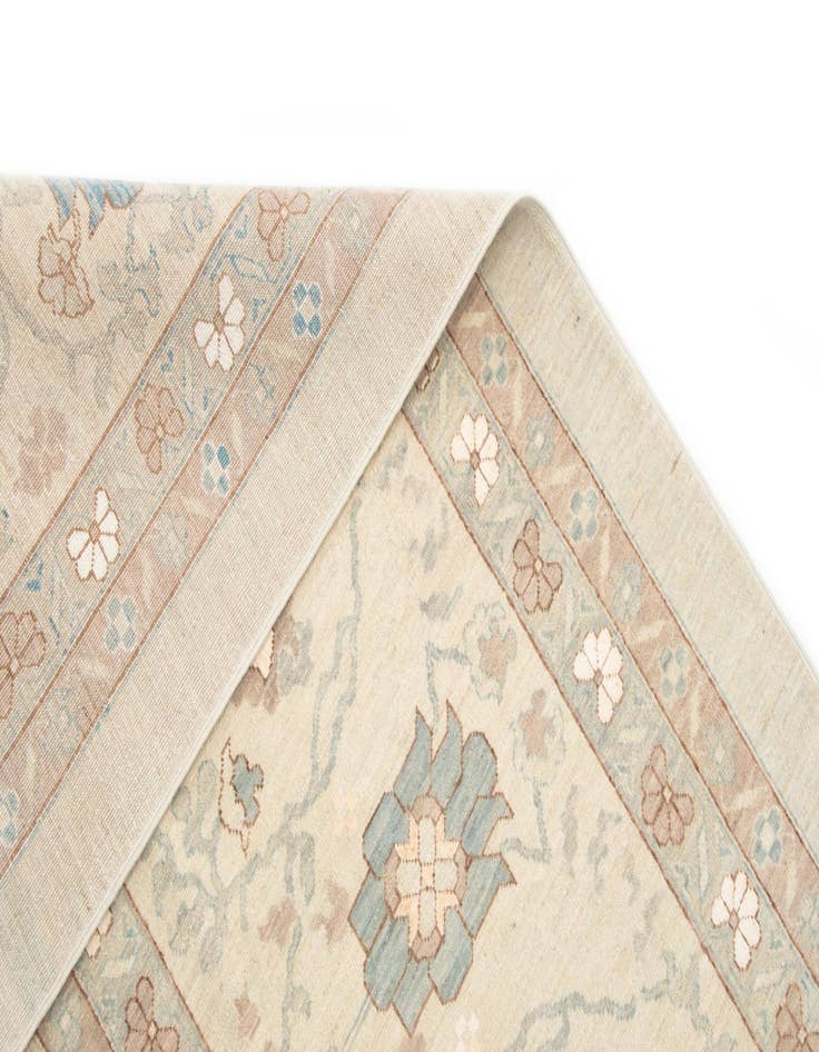 Detail image of  12' 1 x 15'  Hand Knotted Ziegler Rug