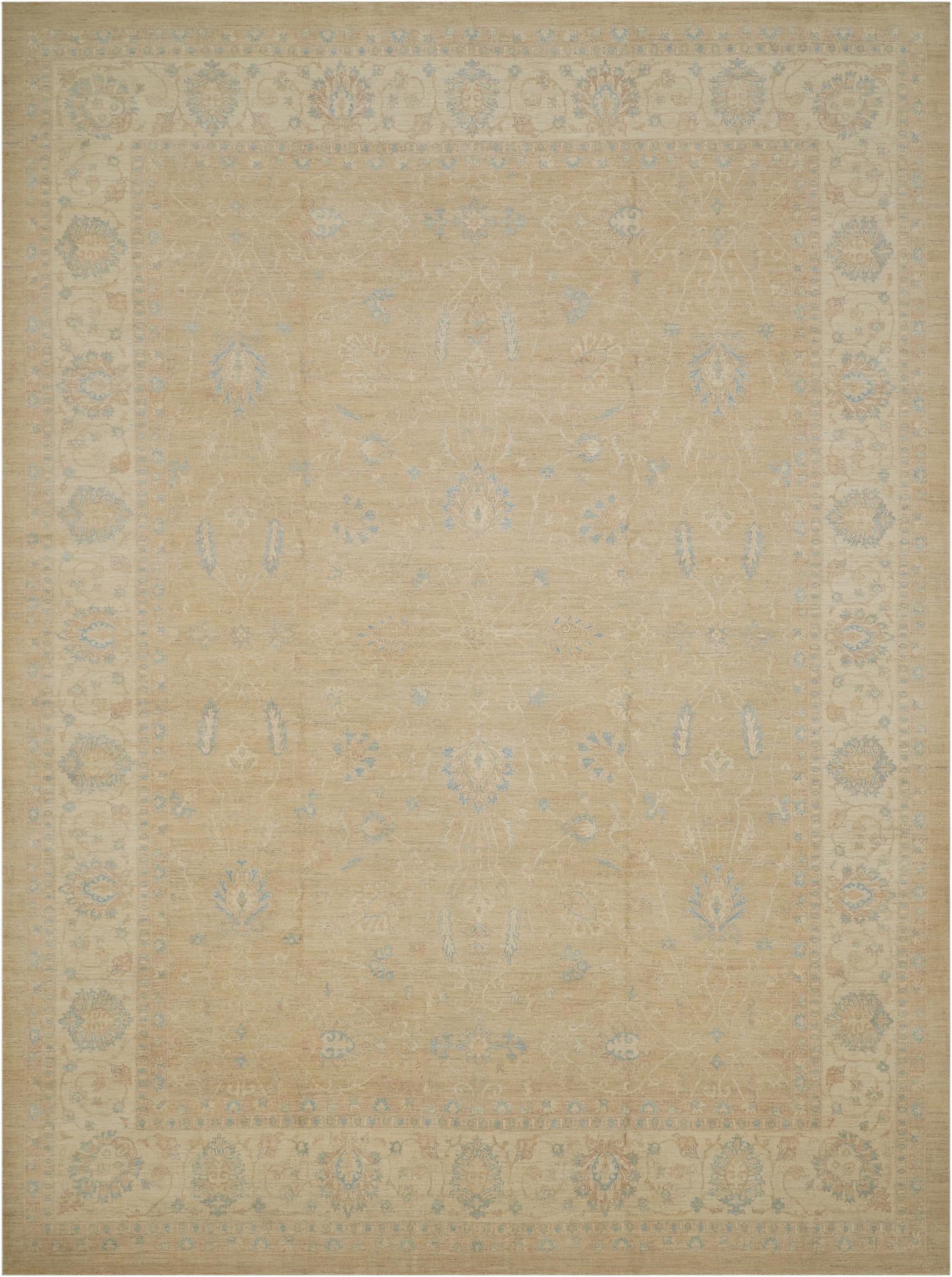  13' x 17' 7  Hand Knotted Ziegler Oriental Rug