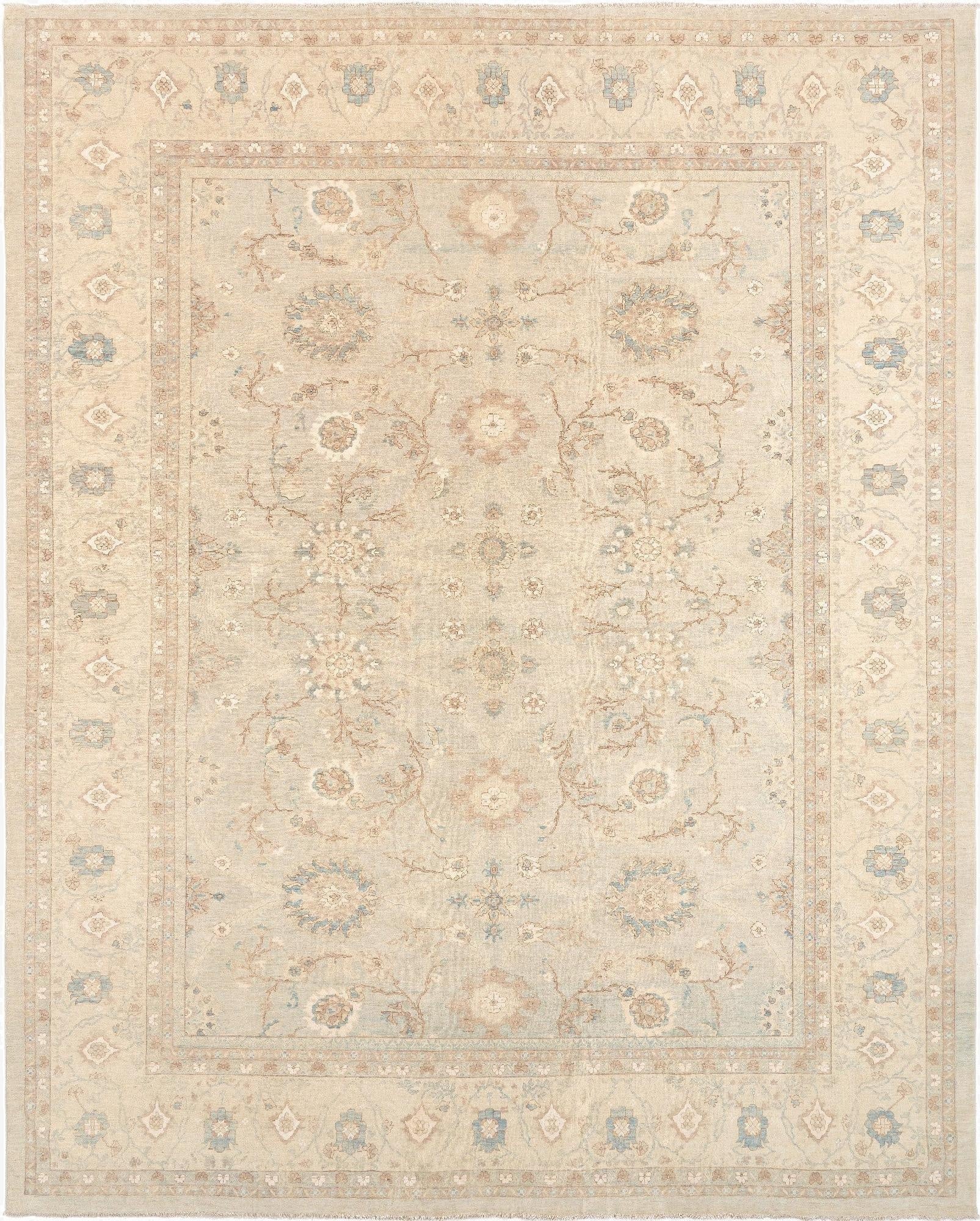 12' 1 x 15'  Hand Knotted Ziegler Rug