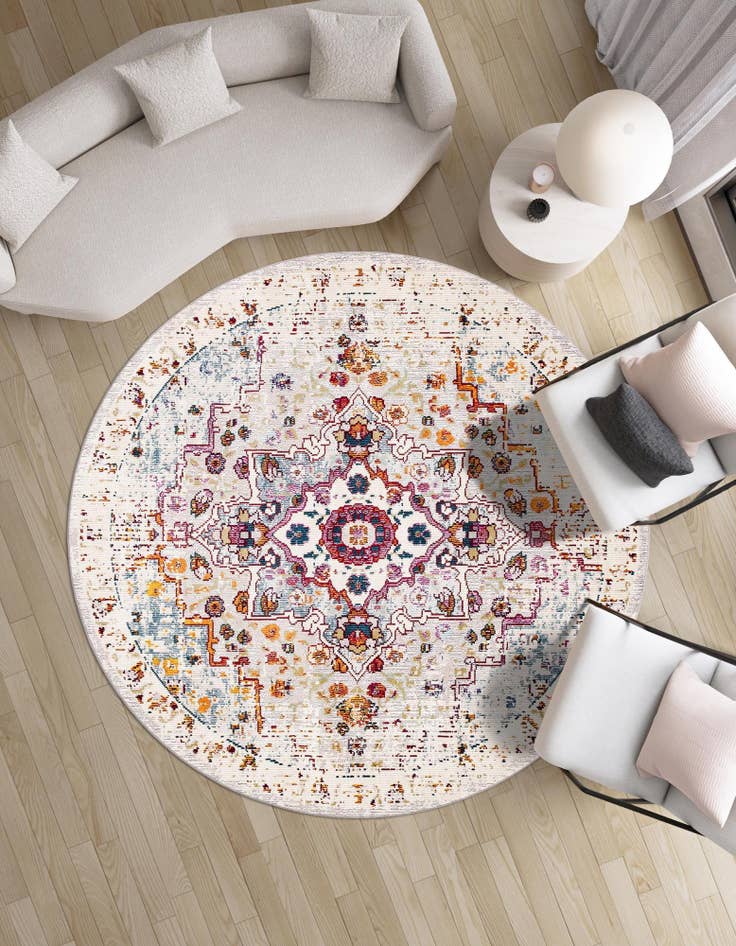 Detail image of  7' x 7' Amulet Round Rug