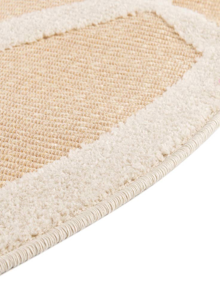 Detail image of  5' 3 x 5' 3  Washable Aruba Indoor / Outdoor Round Rug