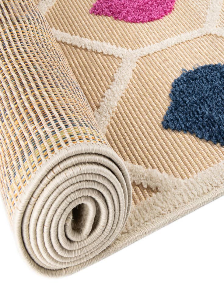 Detail image of  5' 3 x 5' 3  Washable Aruba Indoor / Outdoor Round Rug