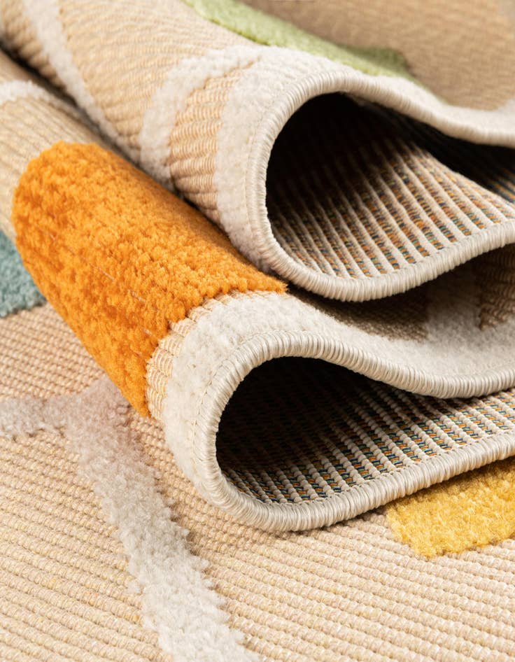 Detail image of  5' 3 x 5' 3  Washable Aruba Indoor / Outdoor Round Rug