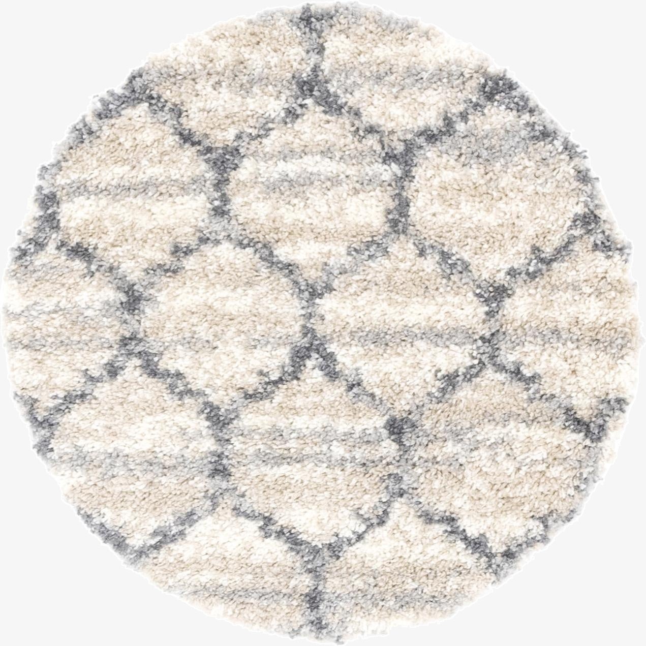  3' 3 x 3' 3 Athena Shag Round Rug