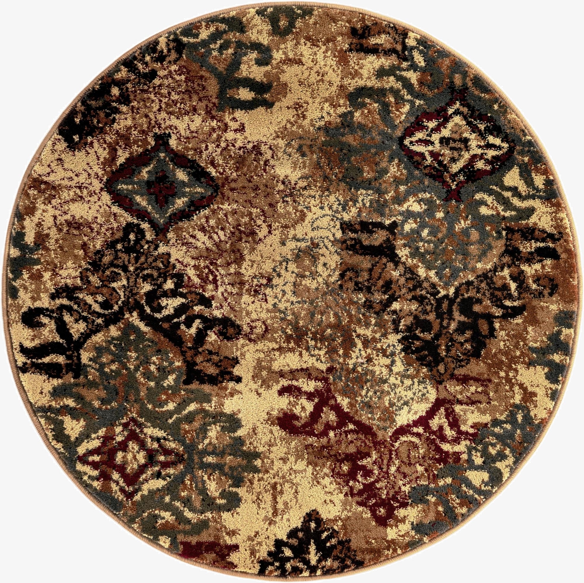  3' x 3' Cafe Round Rug