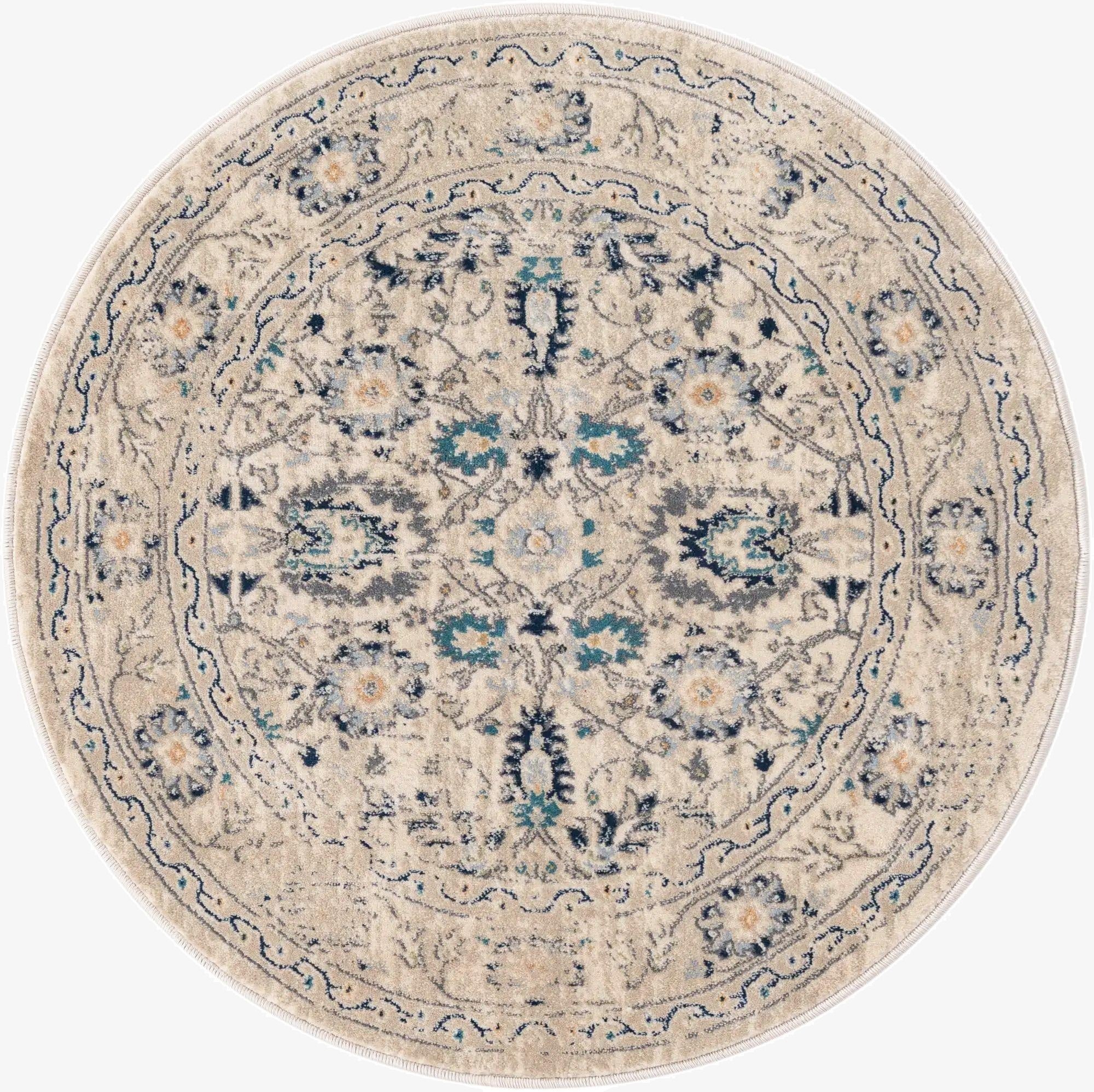  3' 3 x 3' 3 Dahlia Round Rug