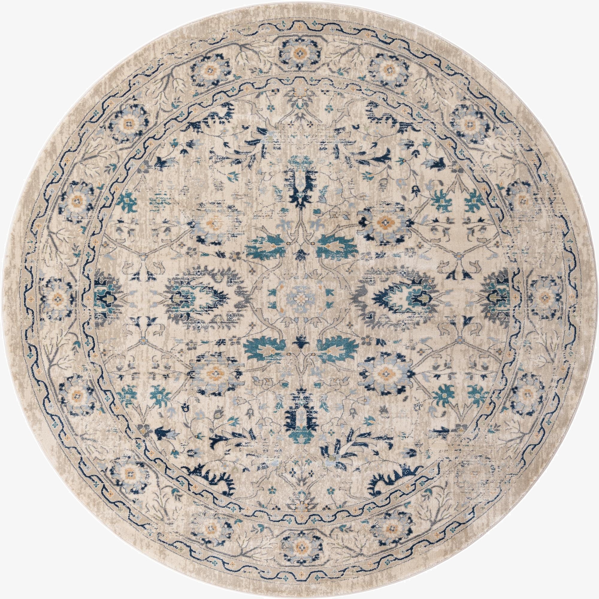  7' 10 x 7' 10 Dahlia Round Rug