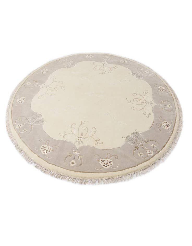 Detail image of  9' 10 x 9' 10  Hand Knotted Darya Wool Round Rug