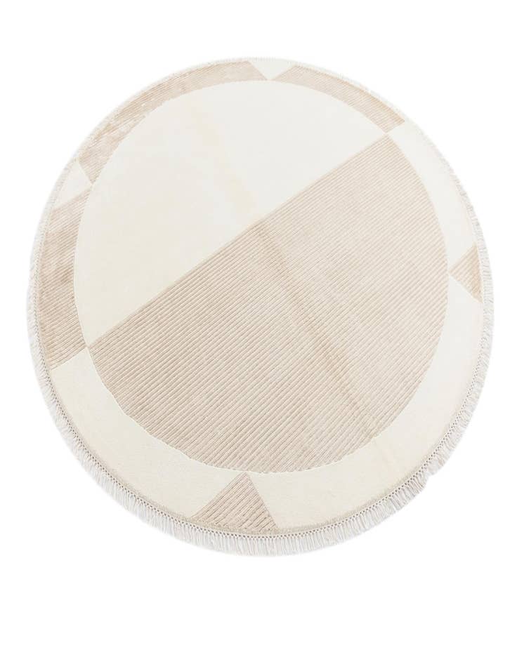 Detail image of  6' 6 x 6' 6  Hand Knotted Darya Wool Round Rug