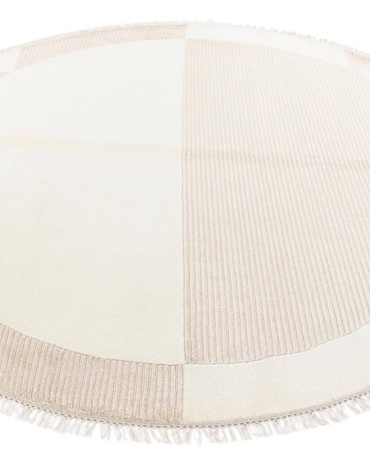 Detail image of  6' 6 x 6' 6  Hand Knotted Darya Wool Round Rug