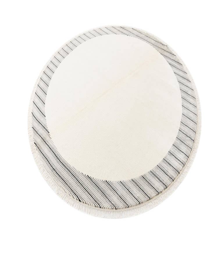 Detail image of  6' 6 x 6' 6  Hand Knotted Darya Wool Round Rug