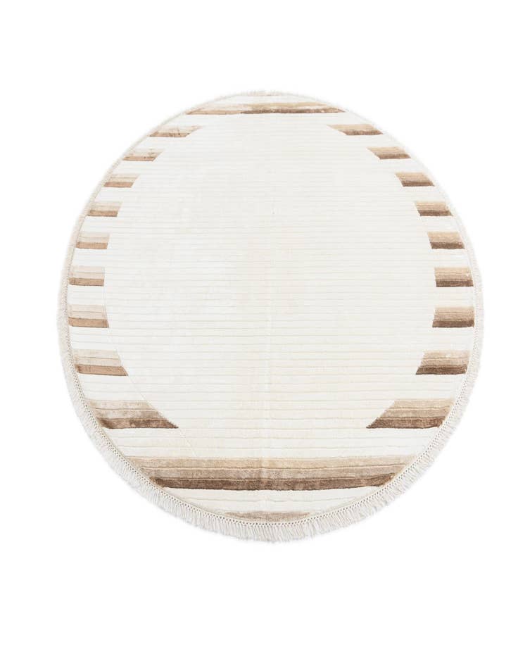 Detail image of  6' 6 x 6' 6  Hand Knotted Darya Wool Round Rug