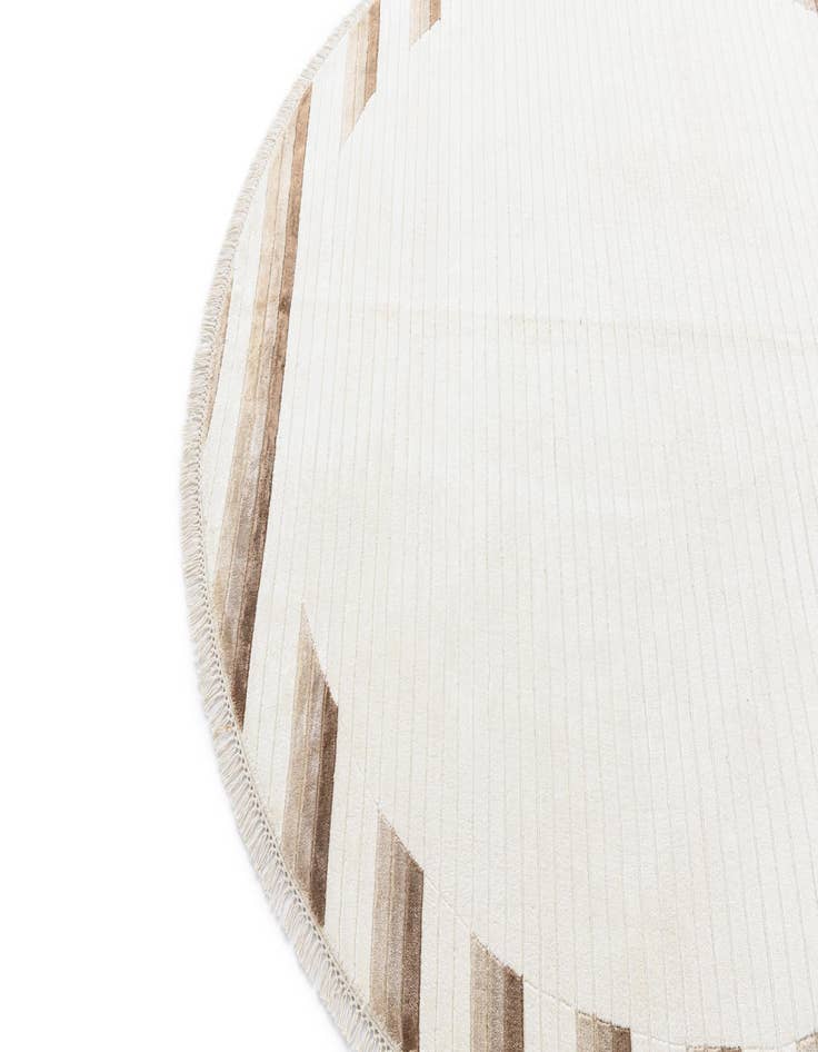 Detail image of  6' 6 x 6' 6  Hand Knotted Darya Wool Round Rug