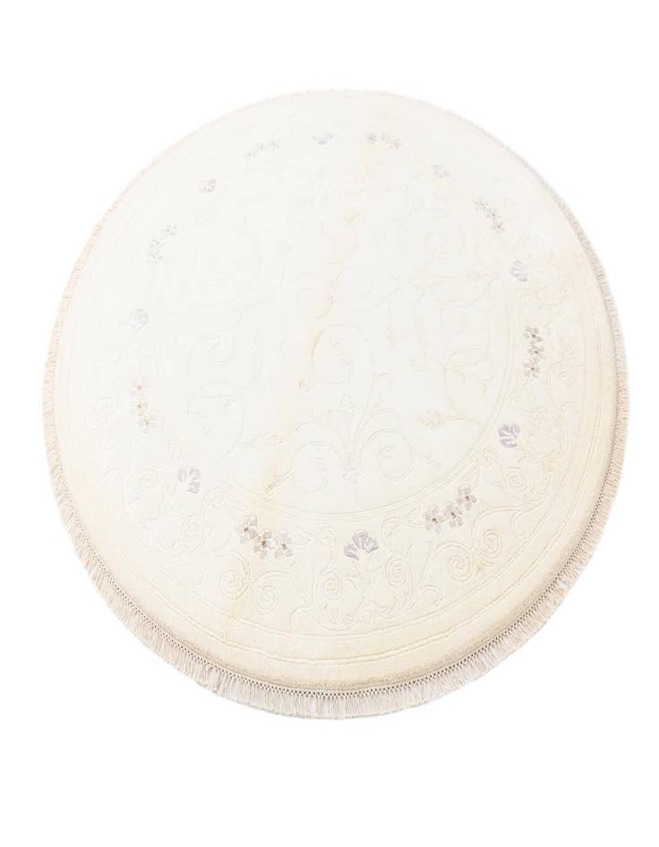 Detail image of  6' 7 x 6' 7  Hand Knotted Darya Wool Round Rug