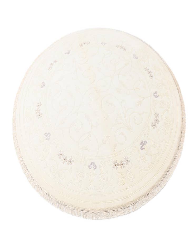 Detail image of  6' 7 x 6' 7  Hand Knotted Darya Wool Round Rug