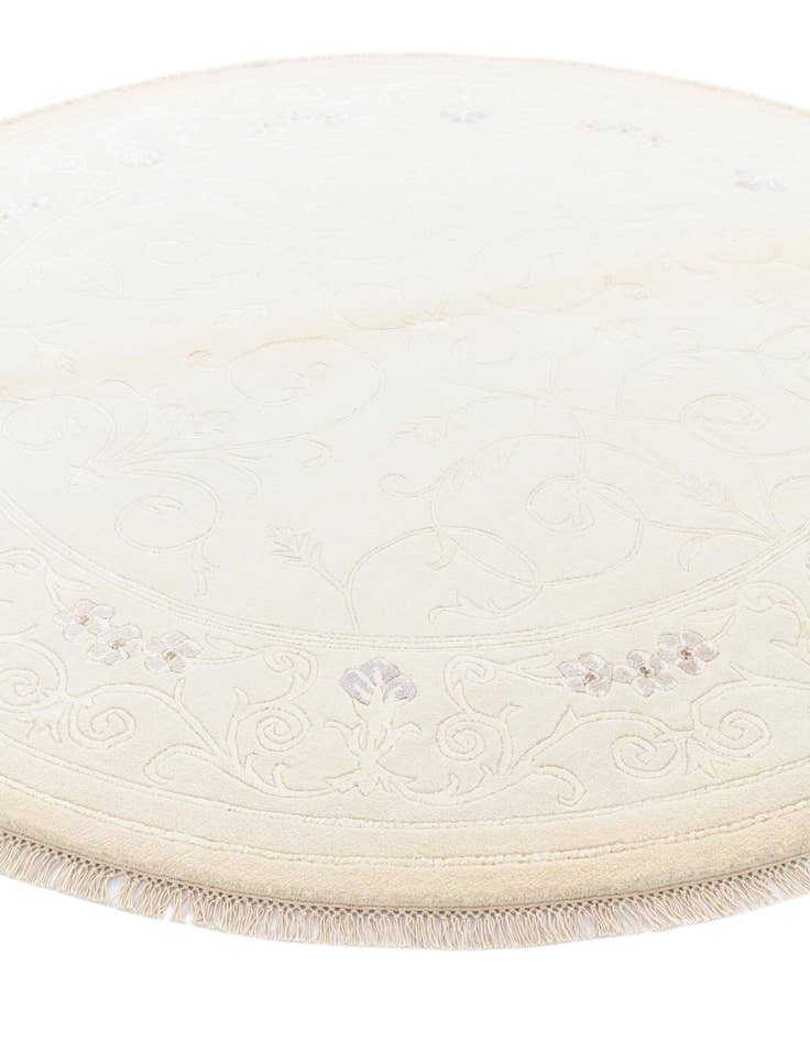 Detail image of  6' 7 x 6' 7  Hand Knotted Darya Wool Round Rug