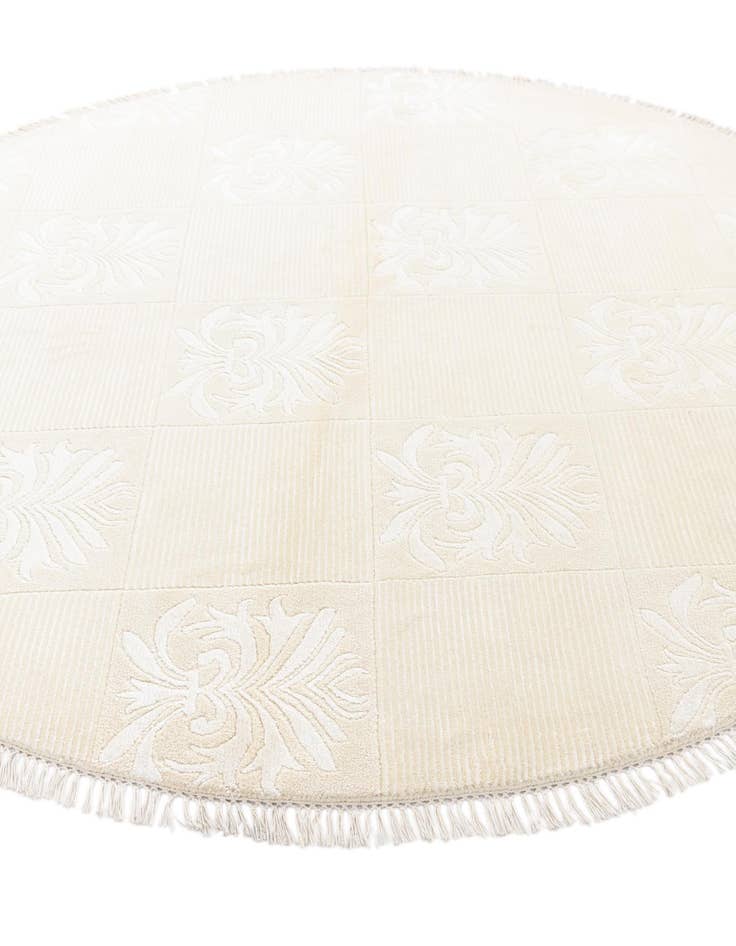 Detail image of  6' 6 x 6' 6  Hand Knotted Darya Wool Round Rug