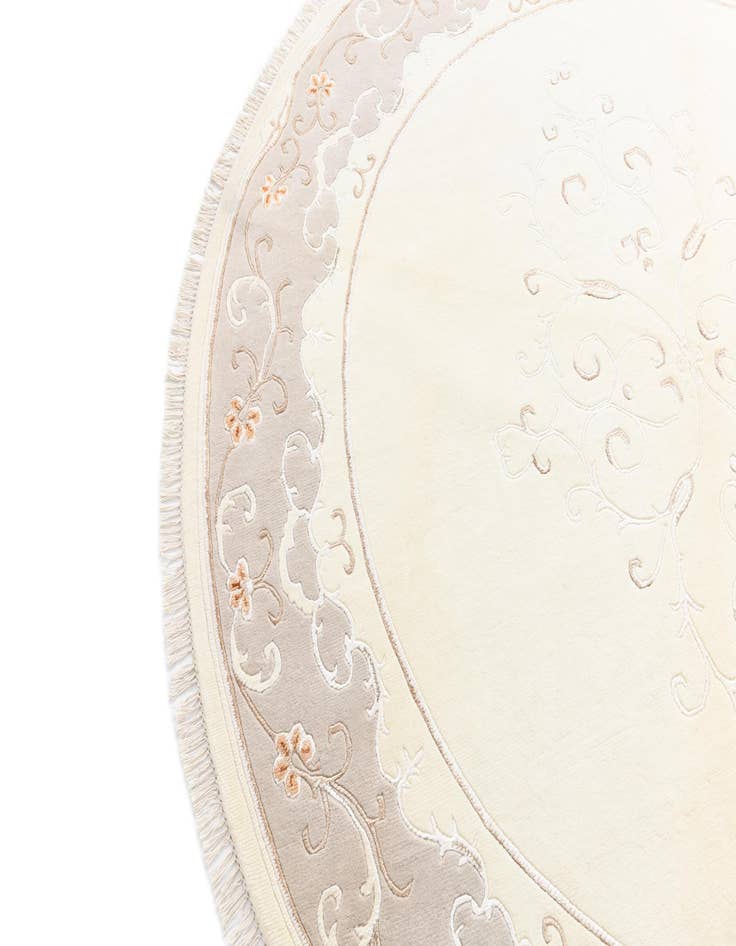 Detail image of  8' 2 x 8' 2  Hand Knotted Darya Wool Round Rug